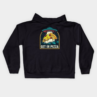 Pizza Abduction Kids Hoodie